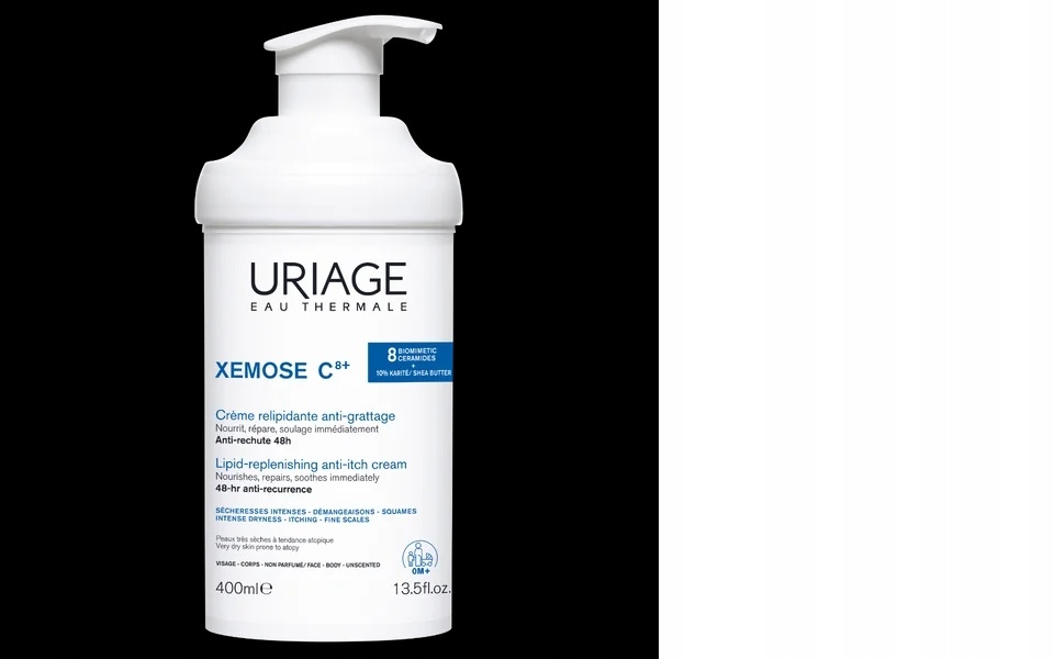 Uriage Xemose C8 krem do skóry bardzo suchej, 400 ml