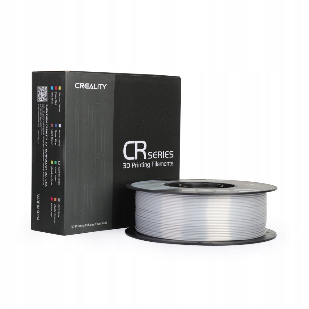 CREALITY FILAMENT CR-PLA SILK 1.75mm 1kg SILVER SREBRNY BŁYSZCZĄCY PLA Rodzaj filamentu PLA