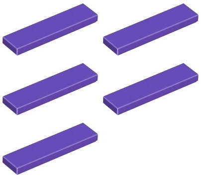 

Lego 2431 Płytka Tile 1x4 fioletowa (5g) 5 szt
