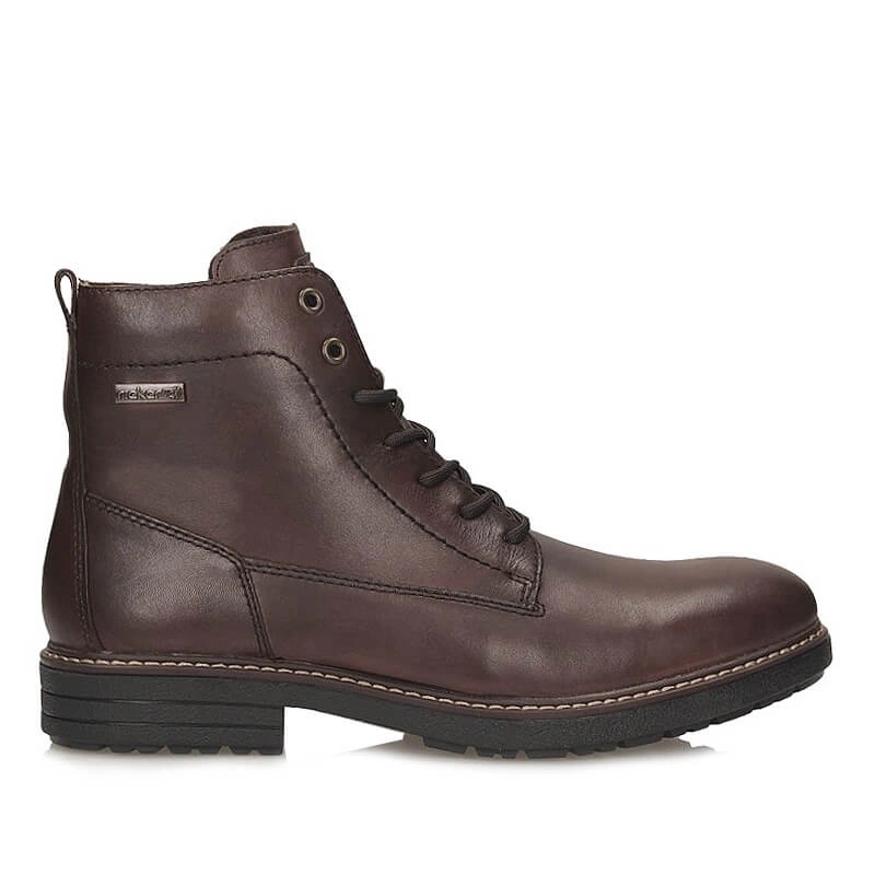 Módní pánské kožené kotníkové kotníkové boty Rieker 33143-25
