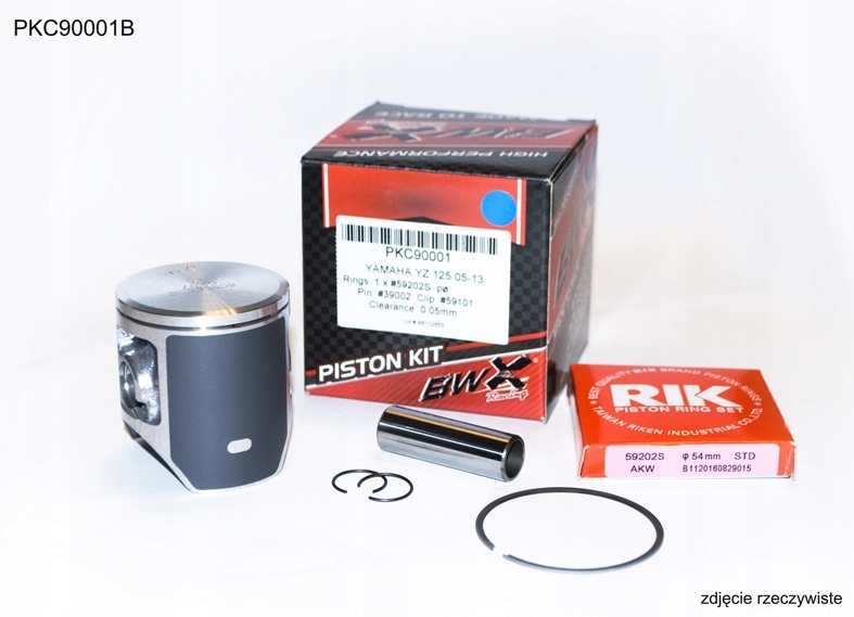 Bearing Worx Piest Yamaha Yz 125 (YZ125) 05-18 (53,96 MM) Krúžky Rik (1 S)