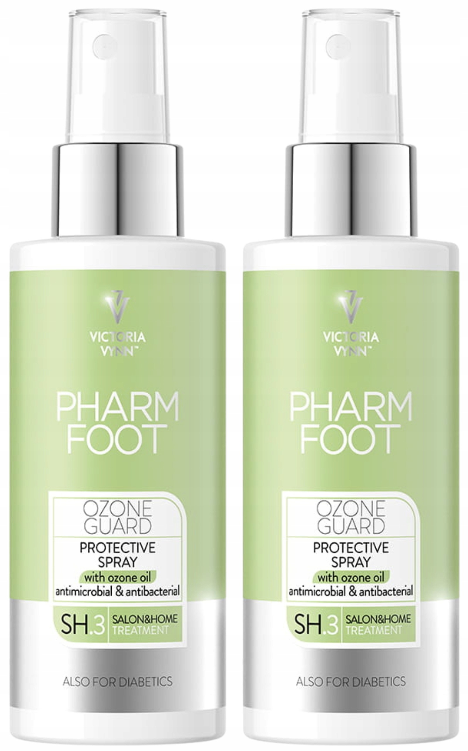 2 x Pharm Foot Ozone Guard Osvěžující ochranný sprej pro zklidnění nohou 150 Ml