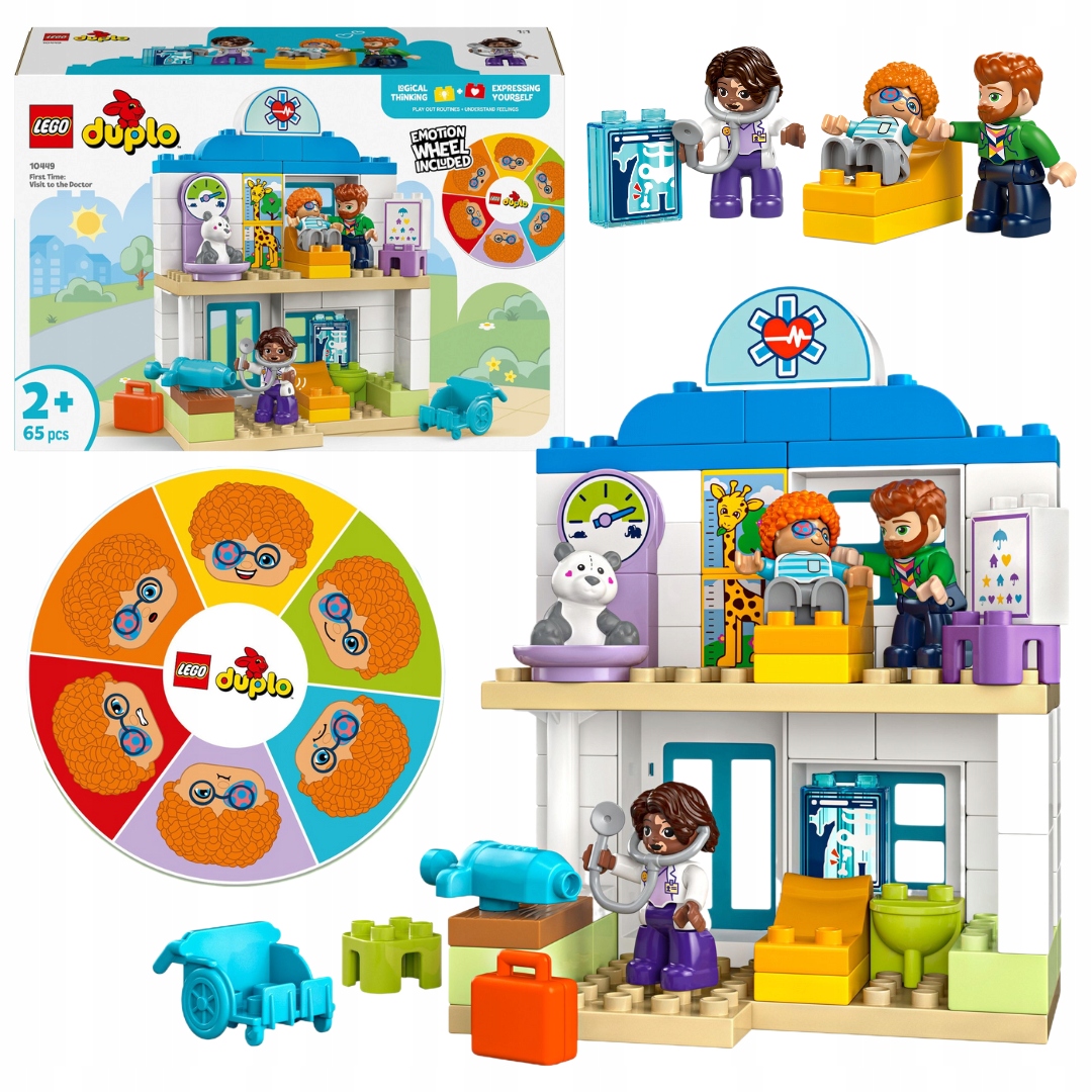 Lego Duplo 10449 První návštěva u lékaře Nemocnice Doktor Injekce Pacient