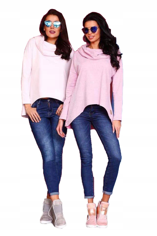 

Asymetryczna Tunika Bluza Sukienka Komin Kaptur XL