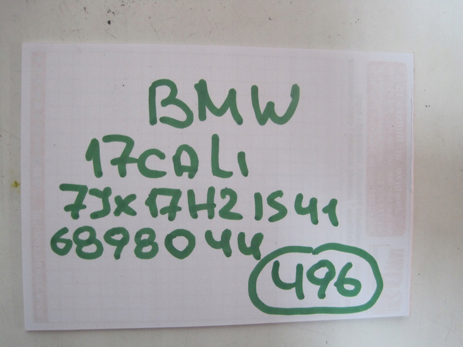 disk BMW X1 U11 R17 6898044