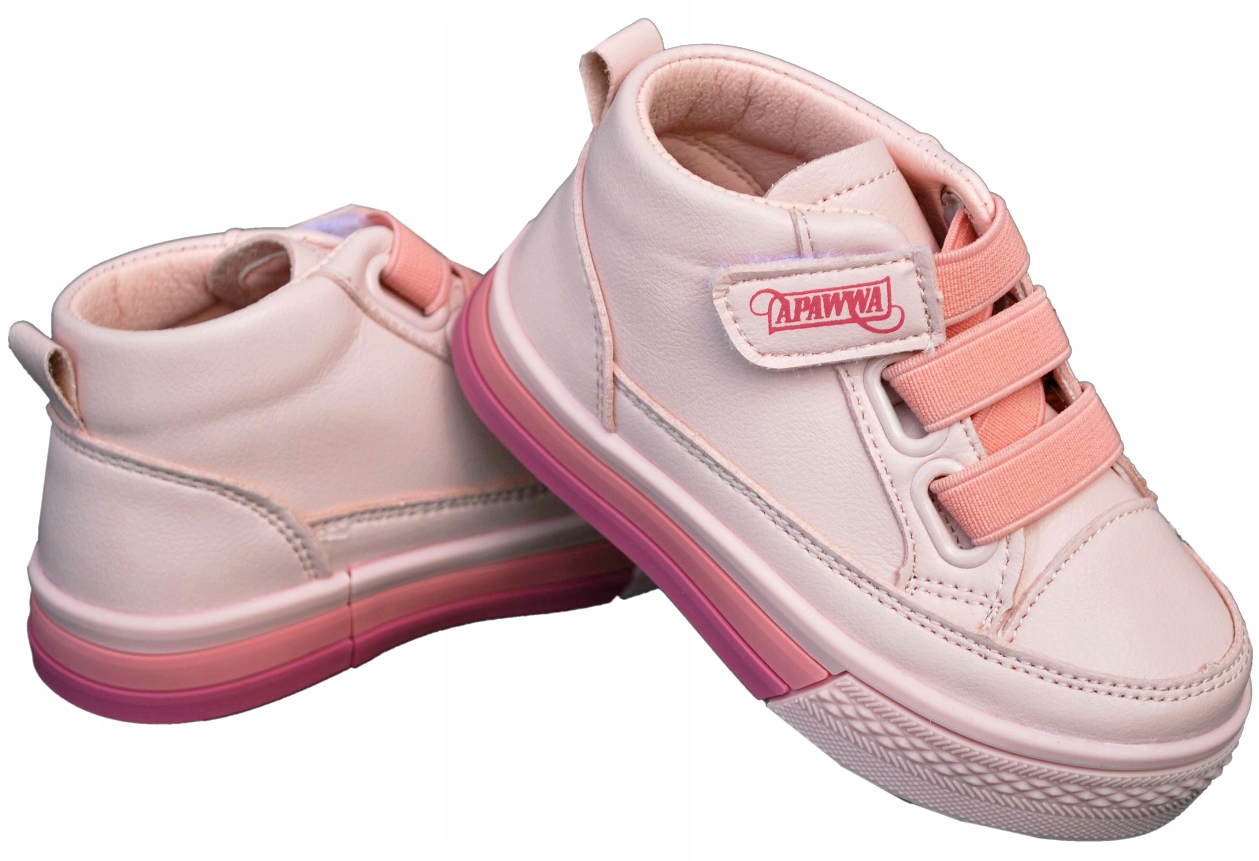 SUPER LEKKIE TRZEWIKI wkł.skóra profil r.24/14,6cm Marka Apawwa