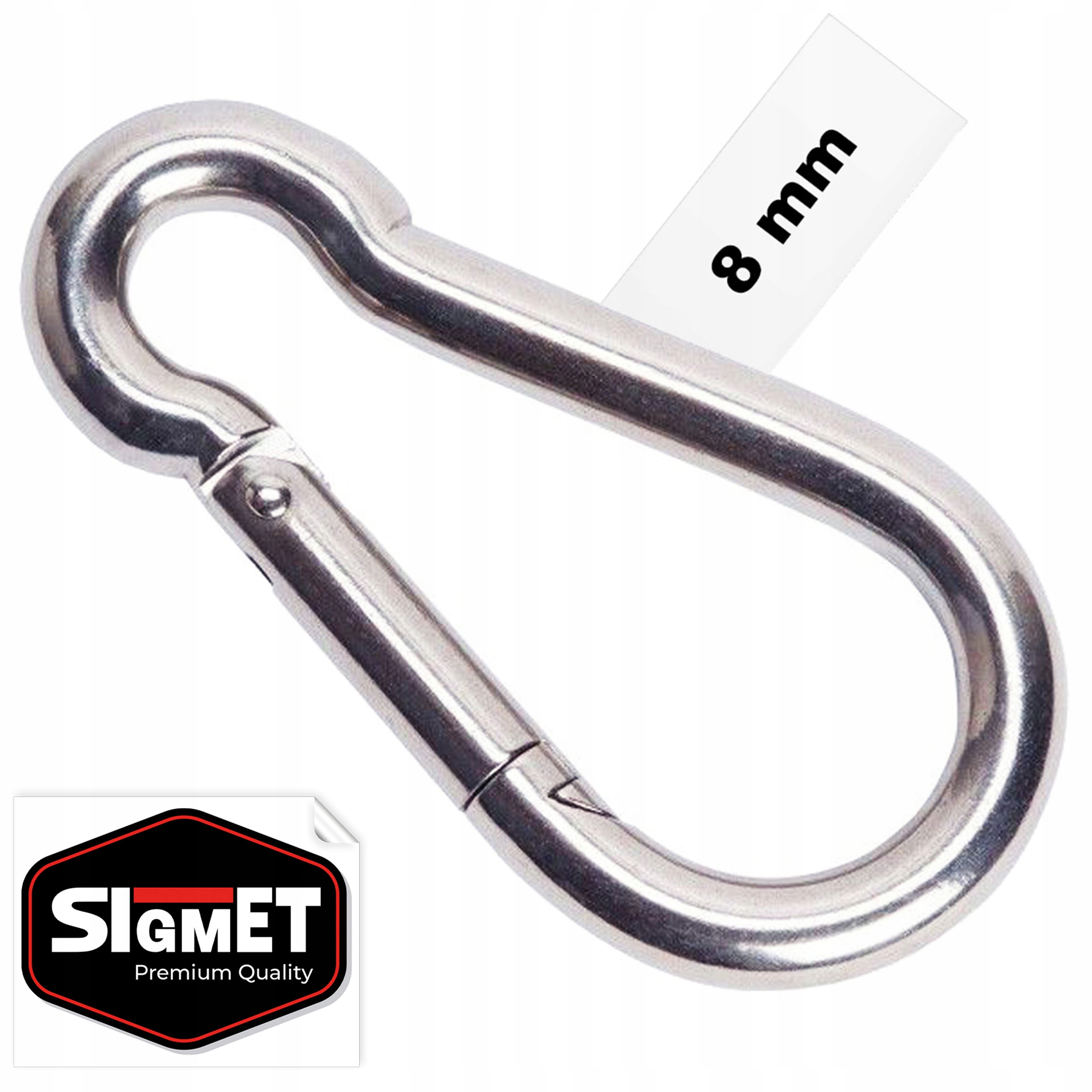 Karabińczyk 8 mm wspinaczkowy ocynk