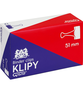 

Klipy klipsy biurowe 51mm Grand 12 sztuk