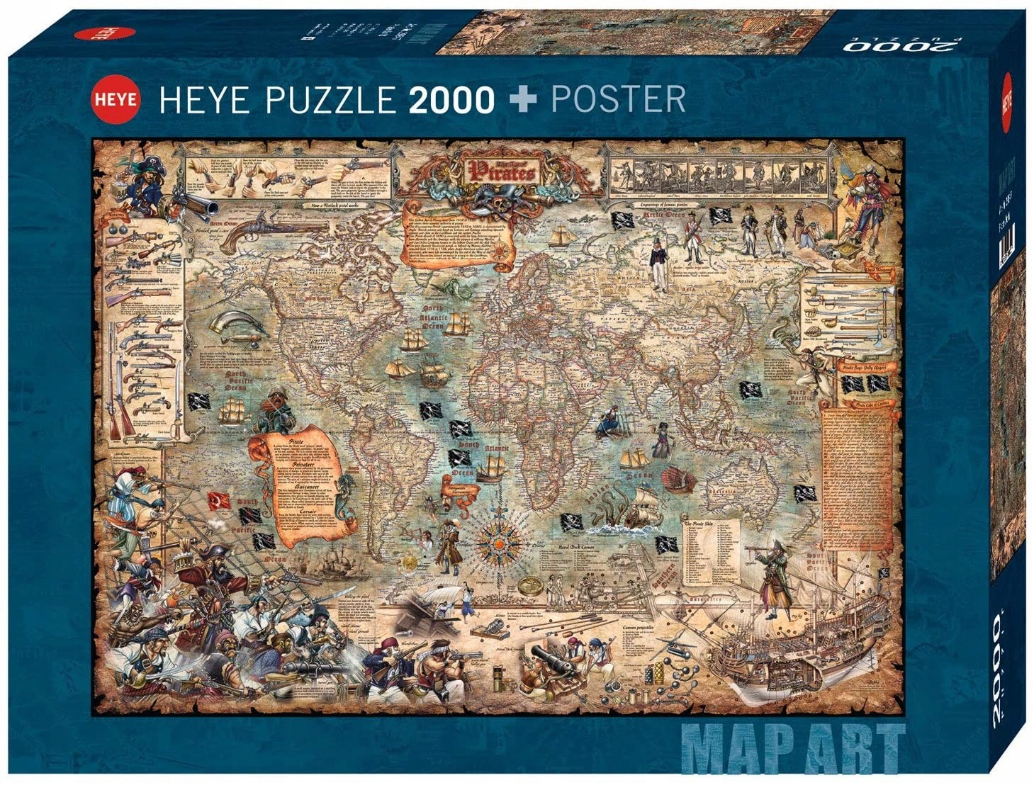 Heye Puzzle 2000 el. Swiat piratow Heye