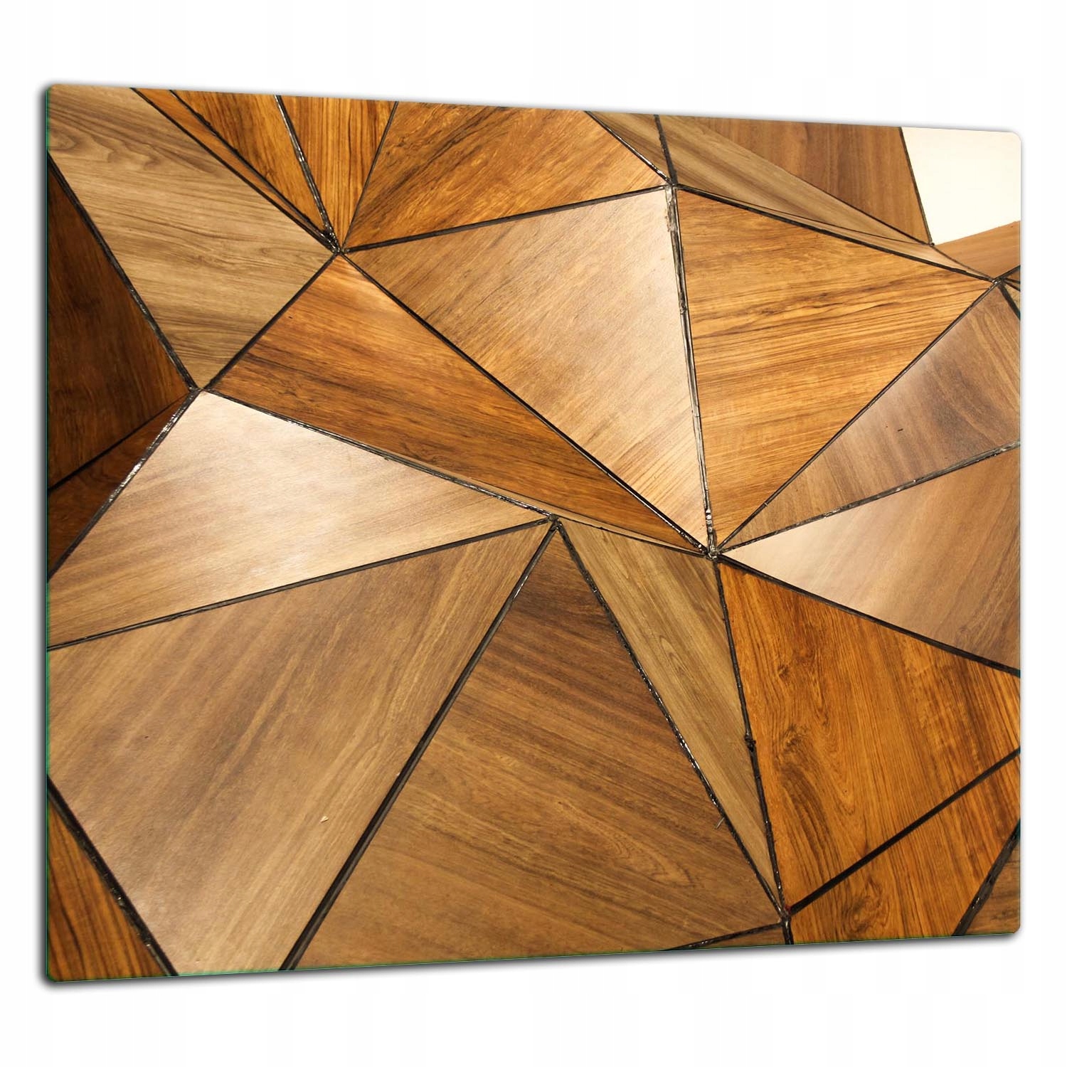 Skleněná Ochranná Deska Panel Lepidlo 65x60 Dřevo