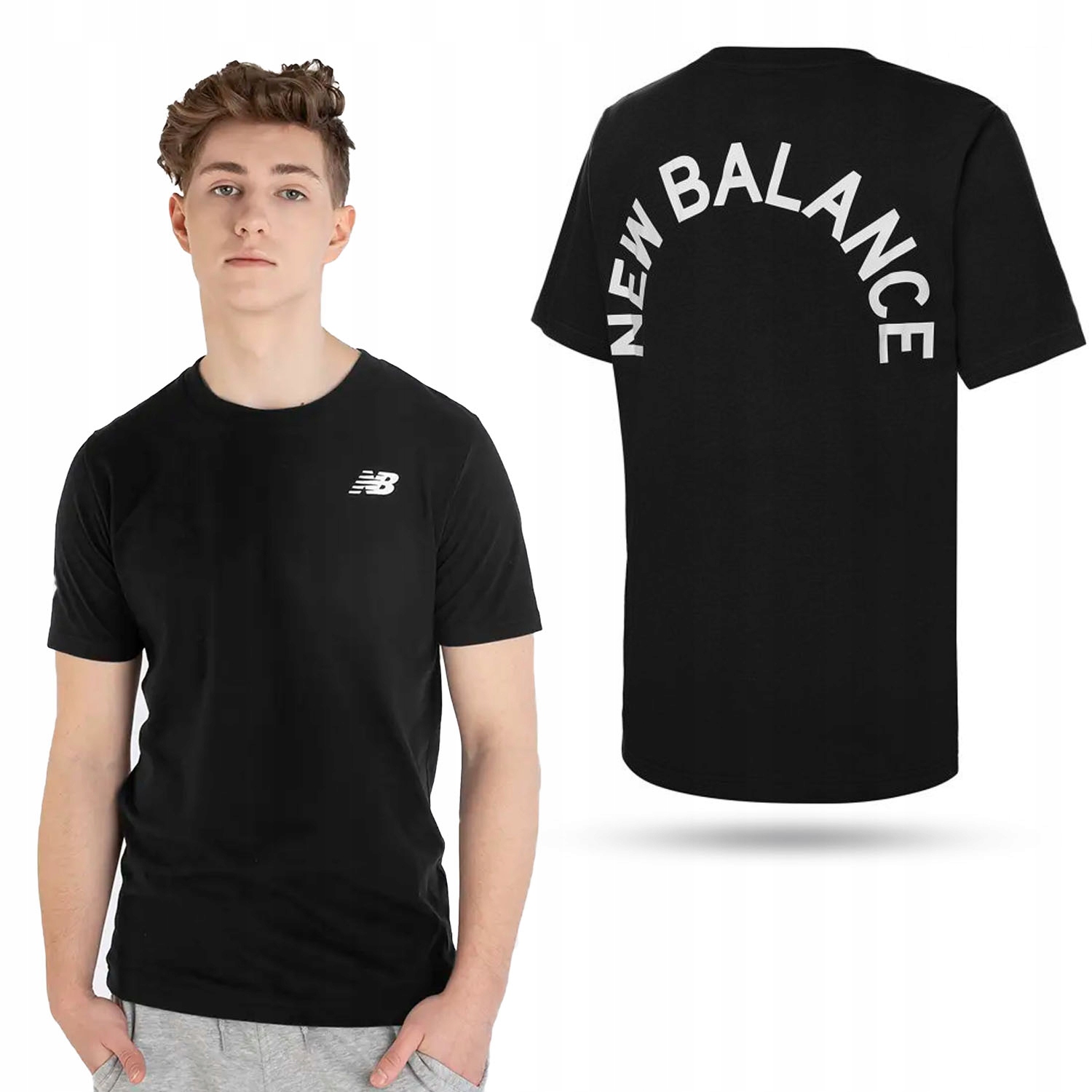 

Koszulka Męska New Balance T-shirt Bawełna MT11985