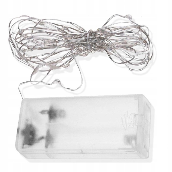 

Lampki Druciki Mikro 30 Led Na Baterie Biały Ciepł