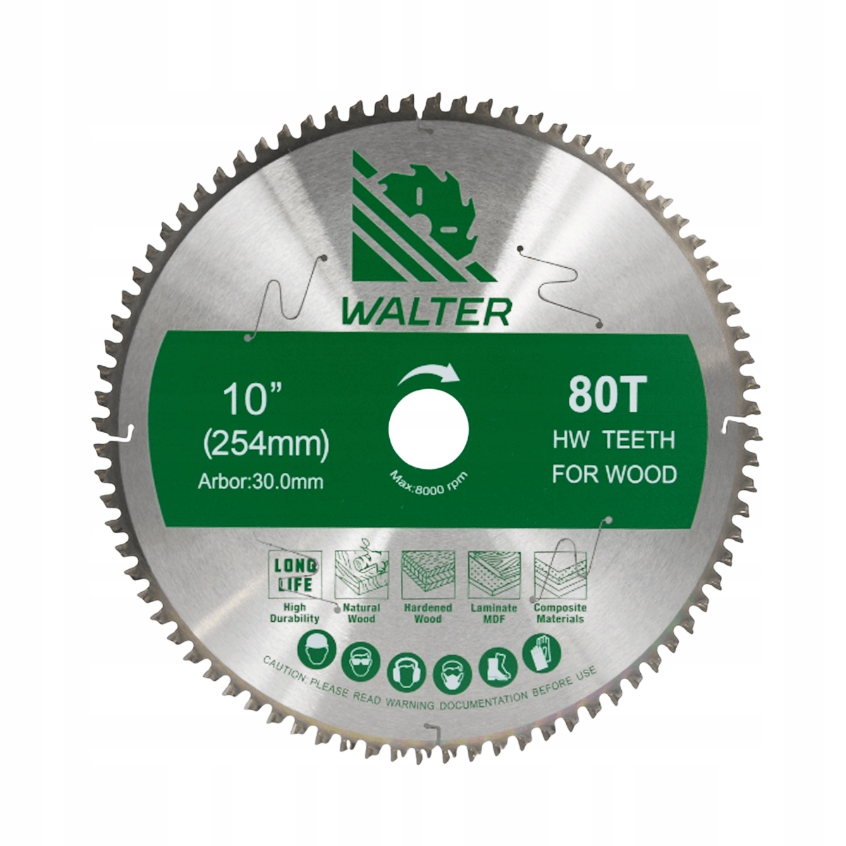 Walter Kotoučová pila 254x30x80Z kotouč na dřevo