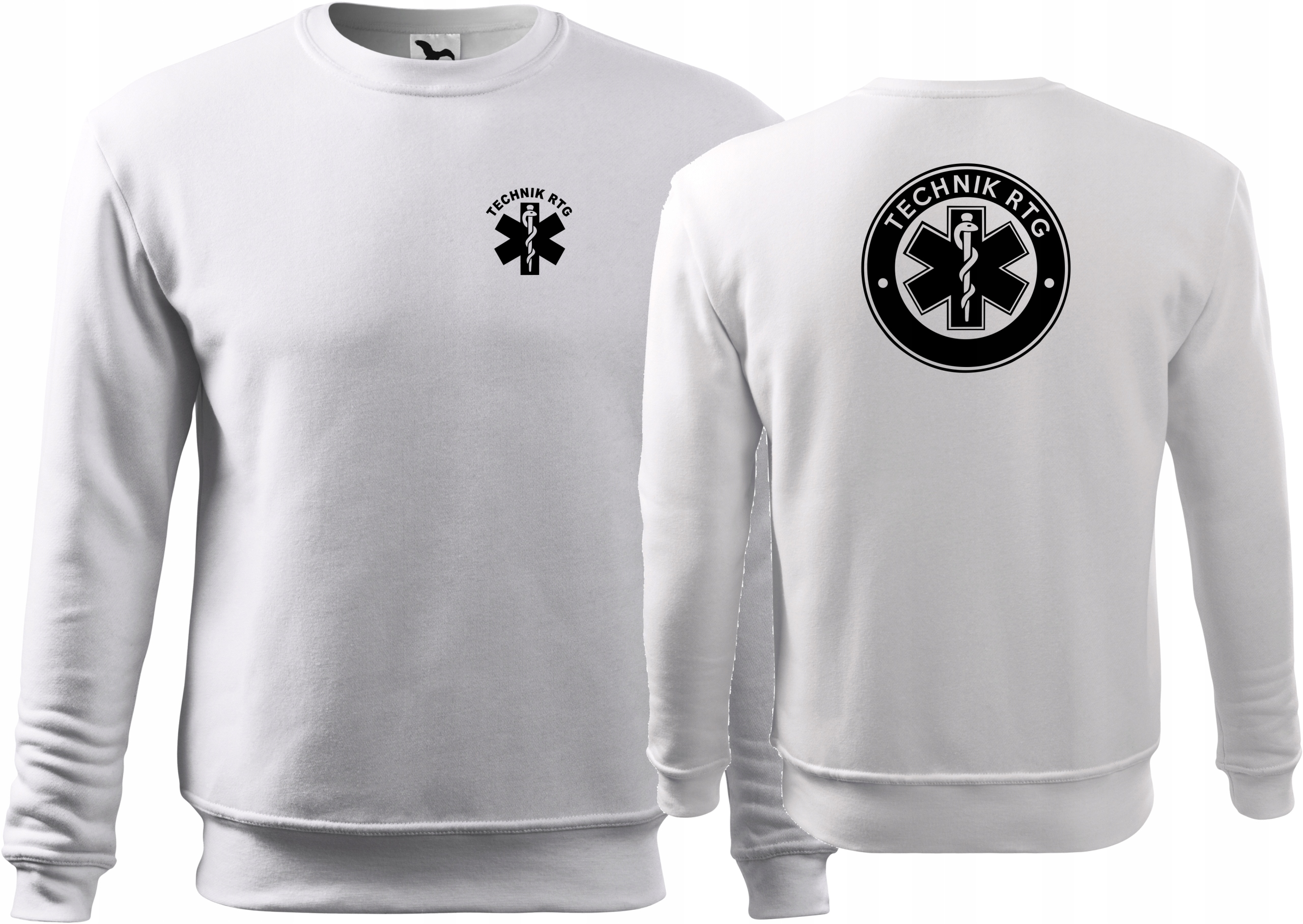 

Bluza medyczna z nadrukiem Technik Rtg