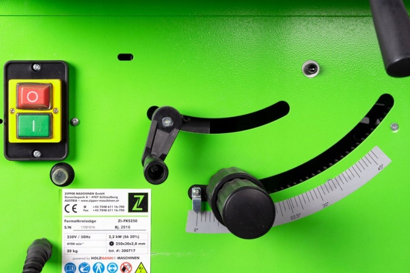 Pilarka formatowa Zipper ZI-FKS250 piła podstawa Marka Zipper