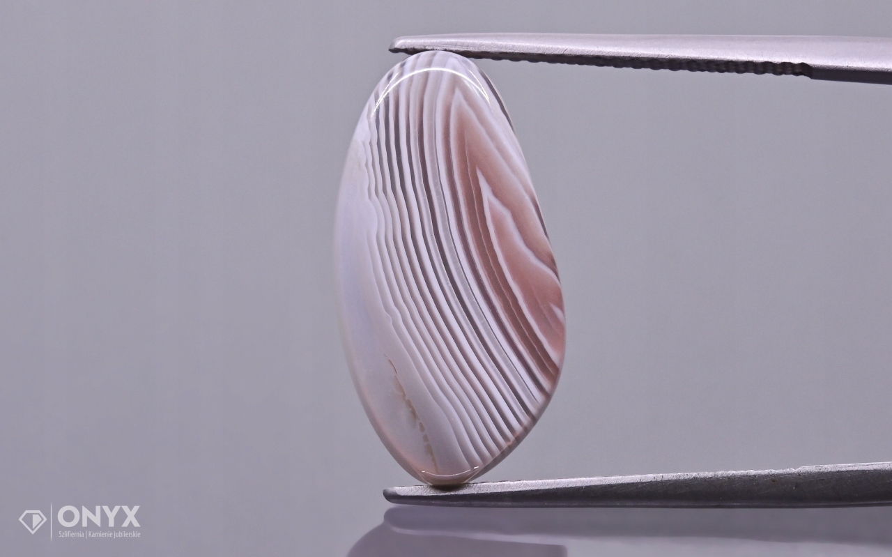 Achát Botswana konvexní nepravidelná dlažba 20x10,2 mm