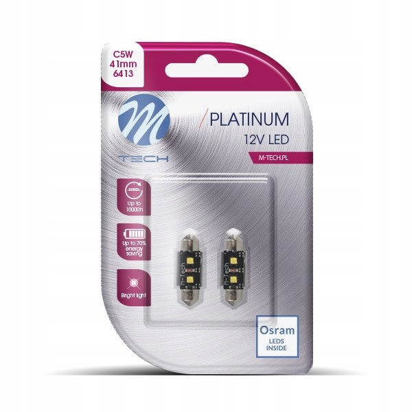 Gratisy# Zarowka Led 12V C5W 3W 41MM 2X Led Osram