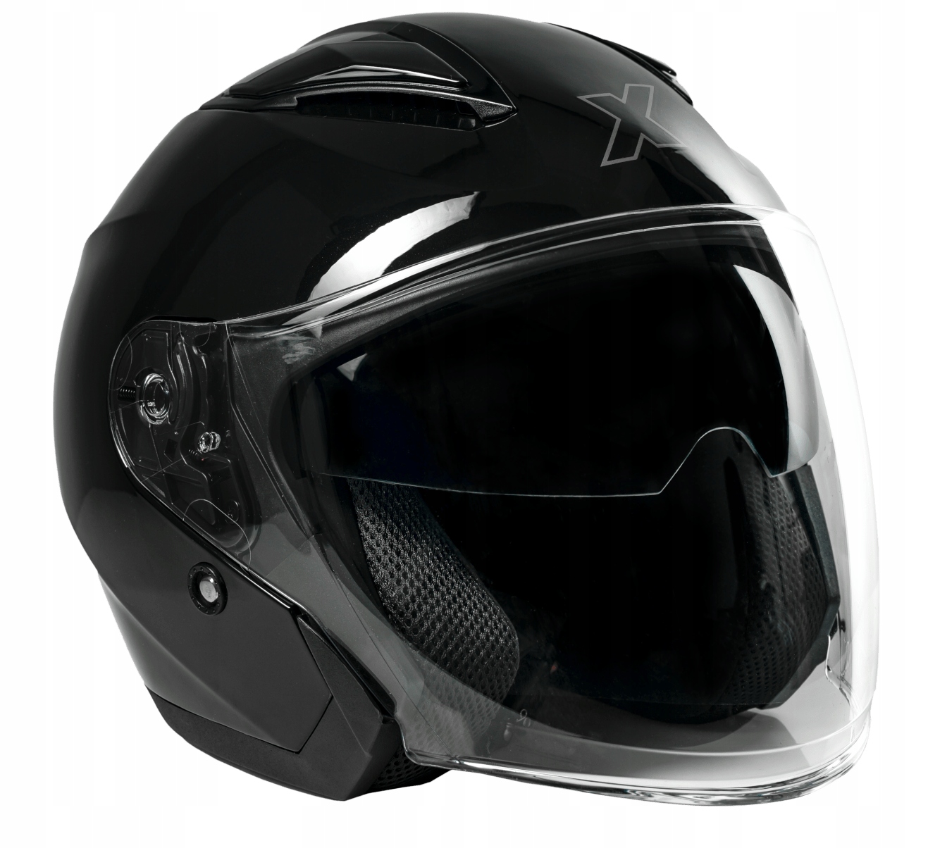 Roxar Orlando Evo Motocyklová Prilba Otvorená Čierna