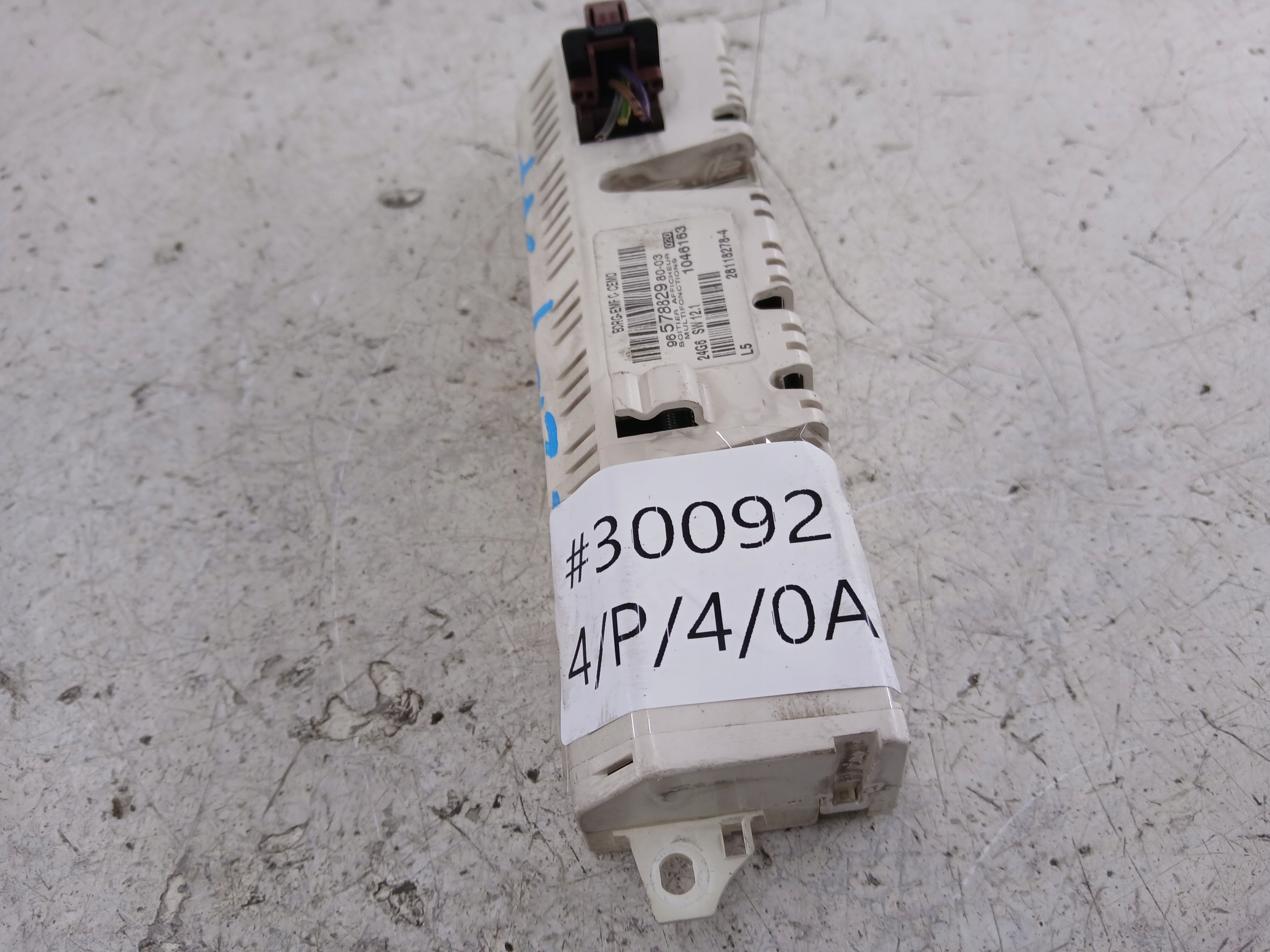 PEUGEOT 307 LIFT display RADIA clock 9657882980