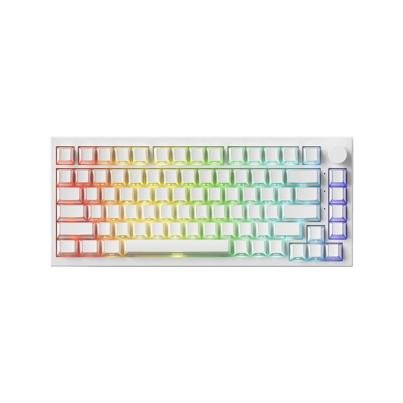 Magnetická klávesnice Akko 5075 V5 He Comic White TriMode Prism He Switch