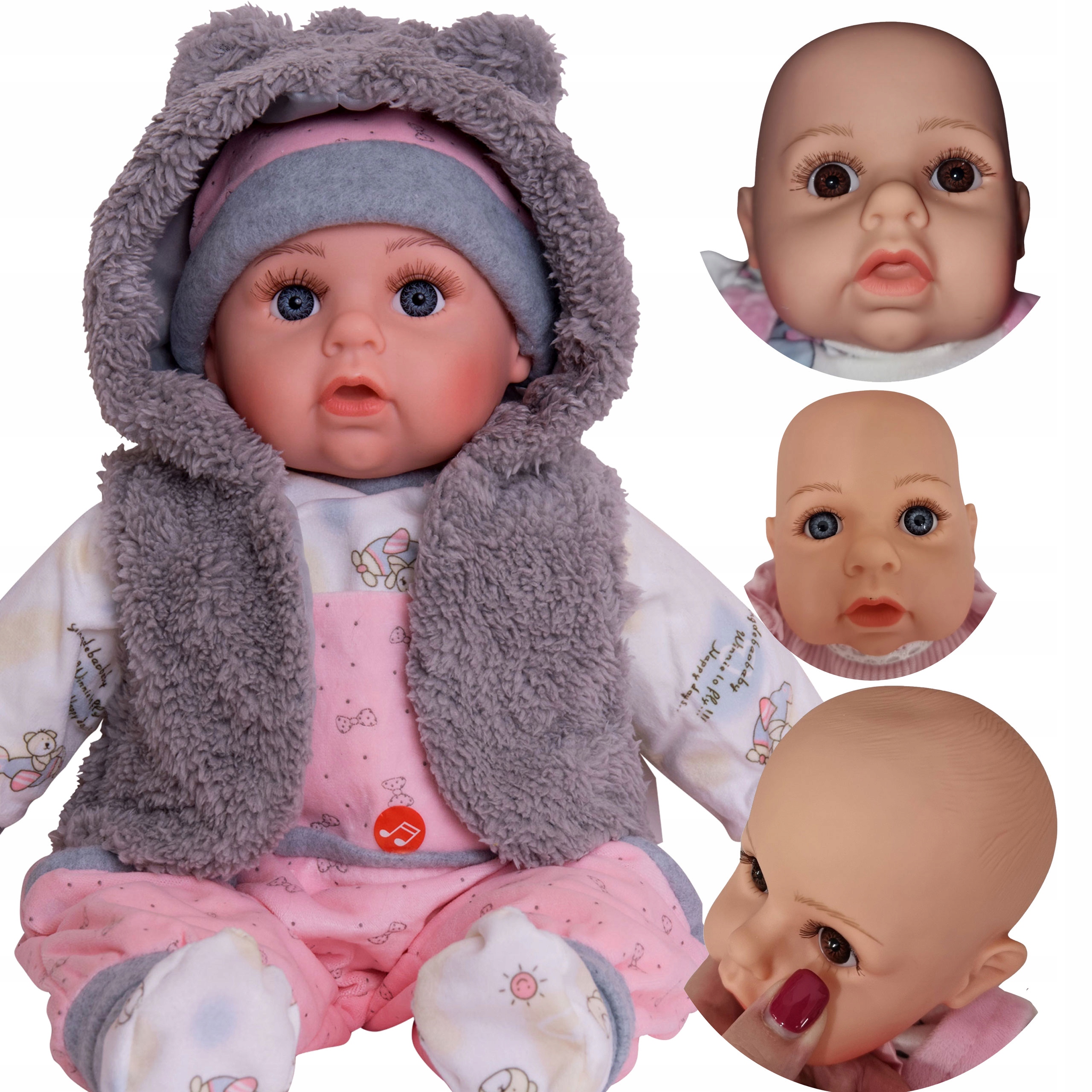 LALKA BOBAS MÓWI I ŚPIEWA USZKODZONA 66 - wady