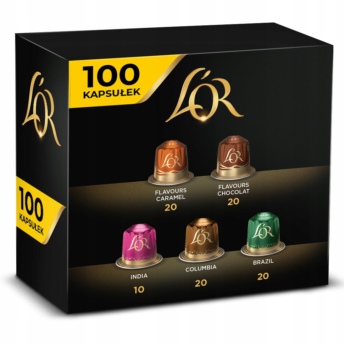 Kapsułki L'or zestaw kompatybilne z Nespresso(r)* mix smaków 9+1 Gratis!