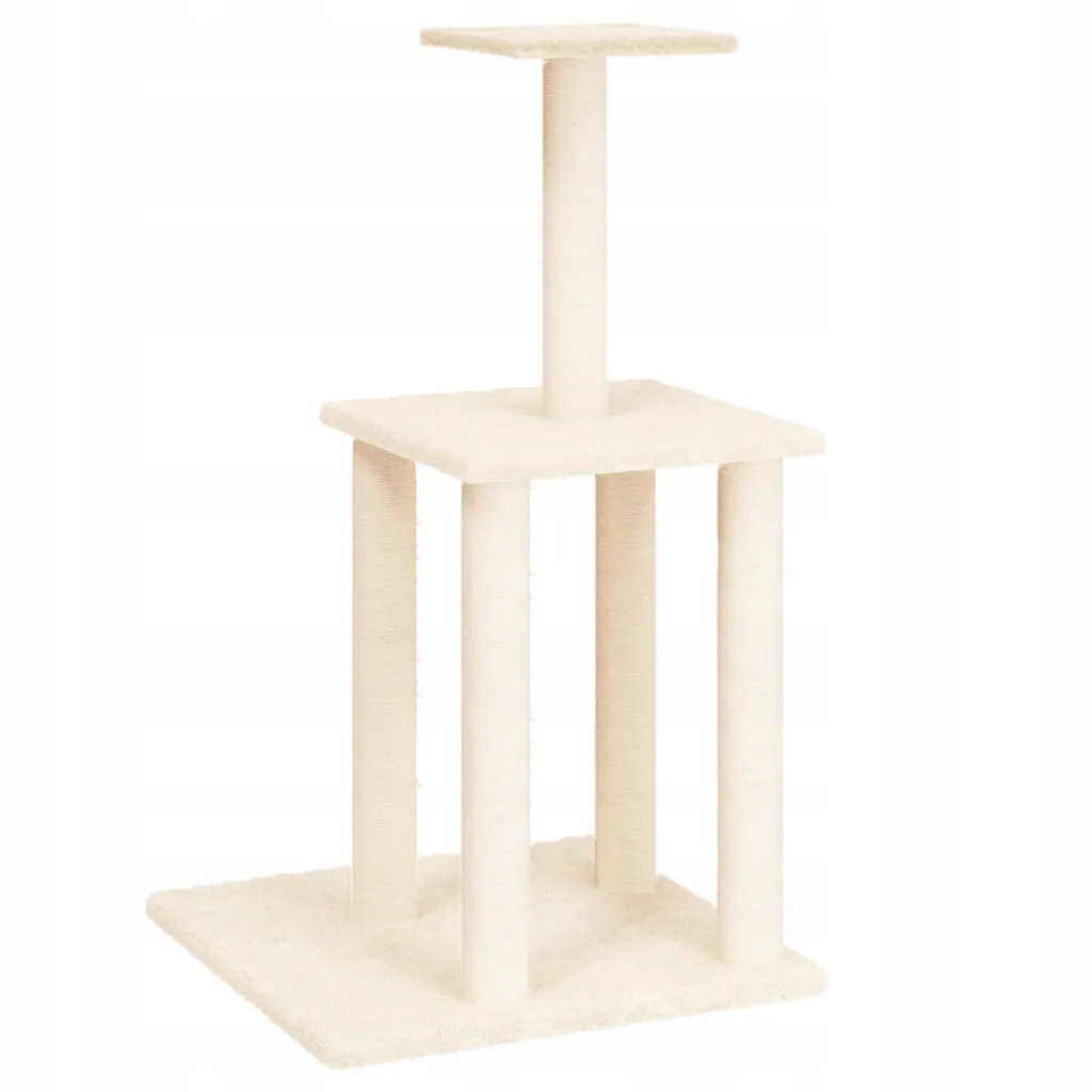 Levně Stromek pro kočky 85,5 cm krémový