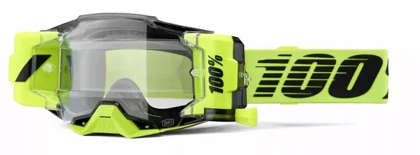 Okuliare 100 % Armega Forecast Neon Yellow číre