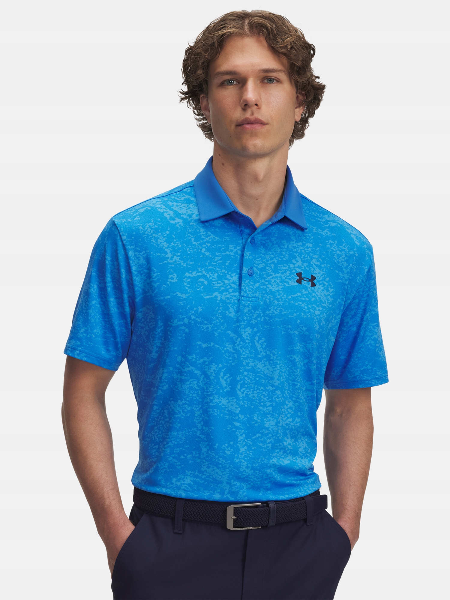 Under Armour Pánské tričko Under Armour Ua Playoff 3.0 Printed Polo-BLU