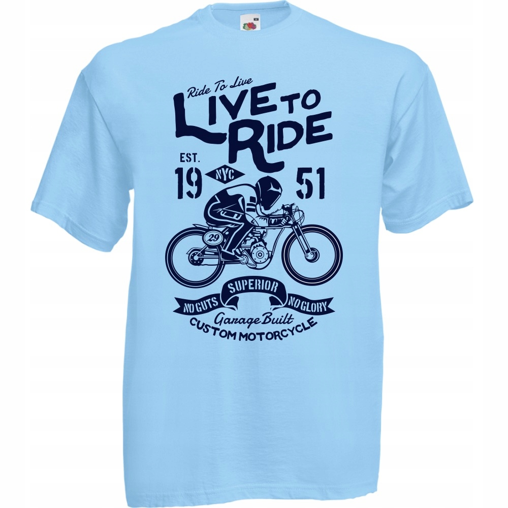 

Koszulka motocykl motocyklista Nyc XL błękitna