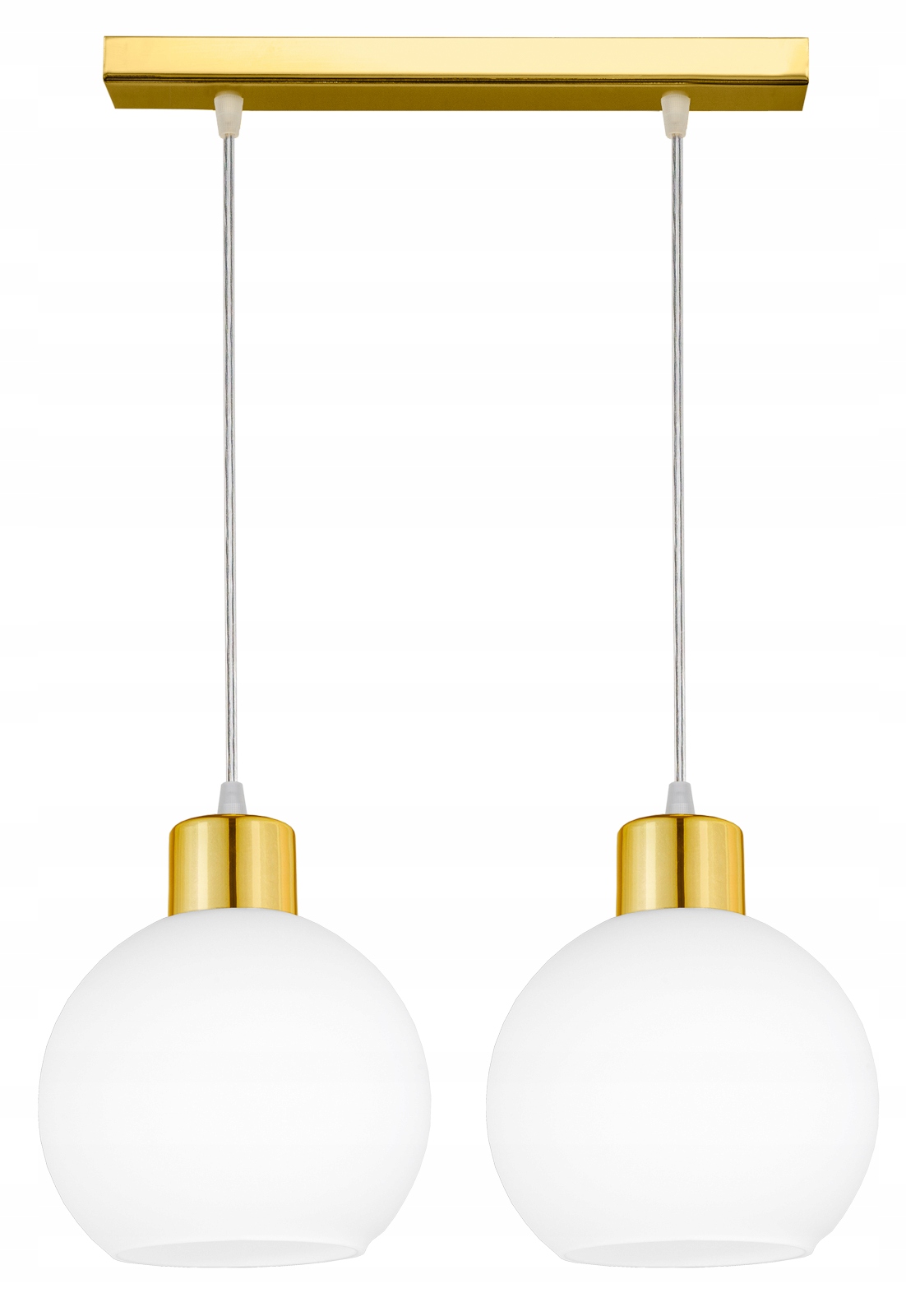 

Lampa Wisząca Sufitowa Żyrandol Złota Kule Led