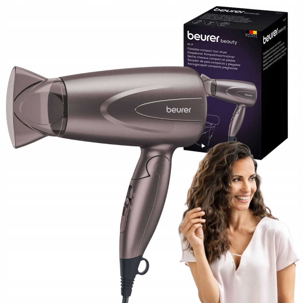 Vysoušeč Vlasů Beurer Hc 17 Regulovatelný, Kompaktní, Malý, Výkonný