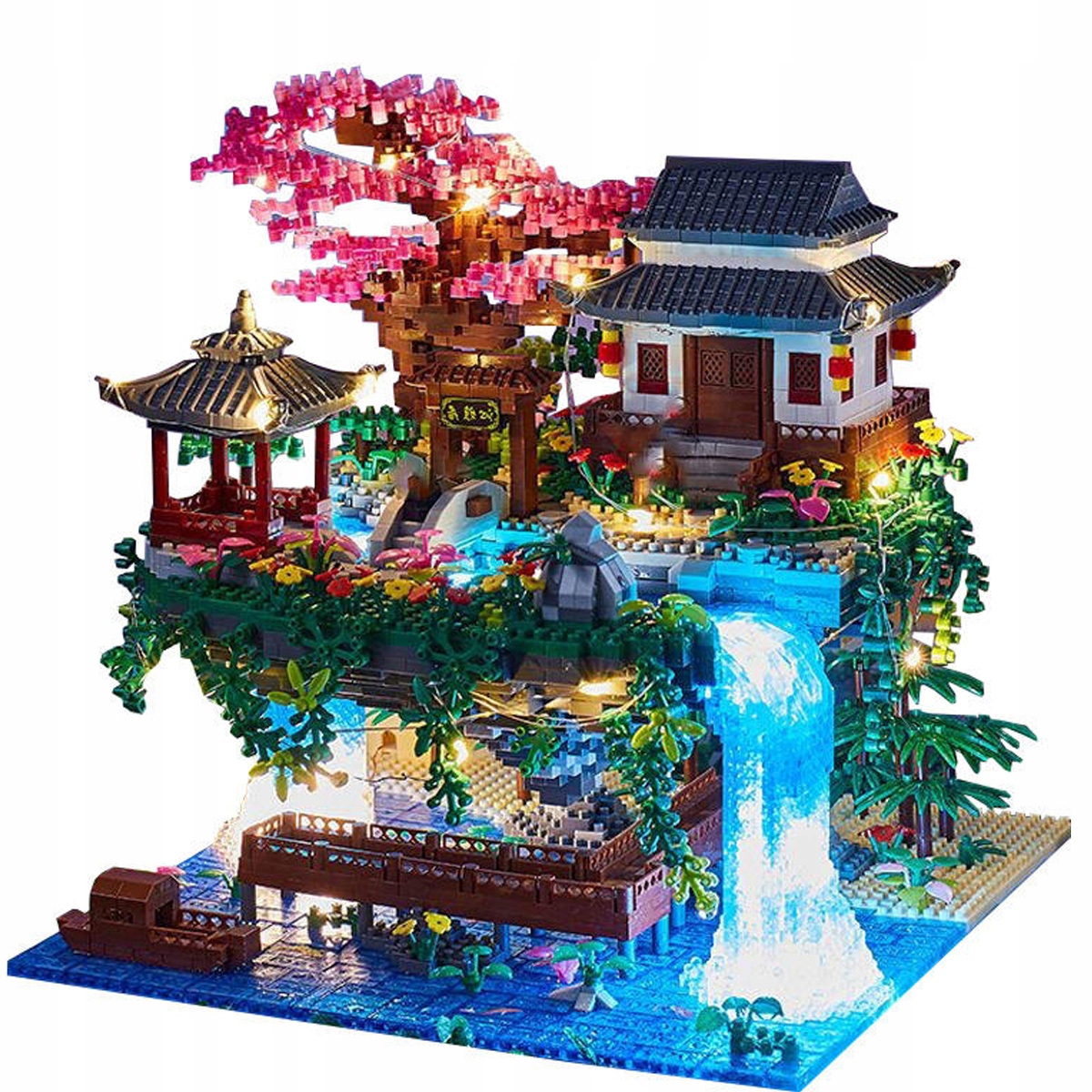 Klocki Drzewko Bonsai, Drzewo Wiśni, Japońskie, Dla Dziecka Zestaw