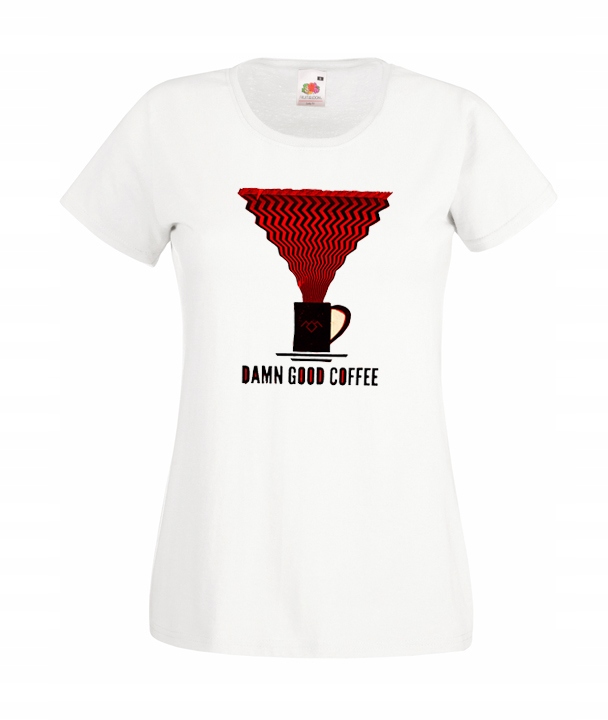 

M Koszulka Damska Twin Peaks Cooper Kawa Wzory