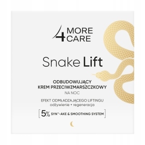 Snake Lift Noční obnovující krém na obličej proti vráskám MORE4CA 50 ml