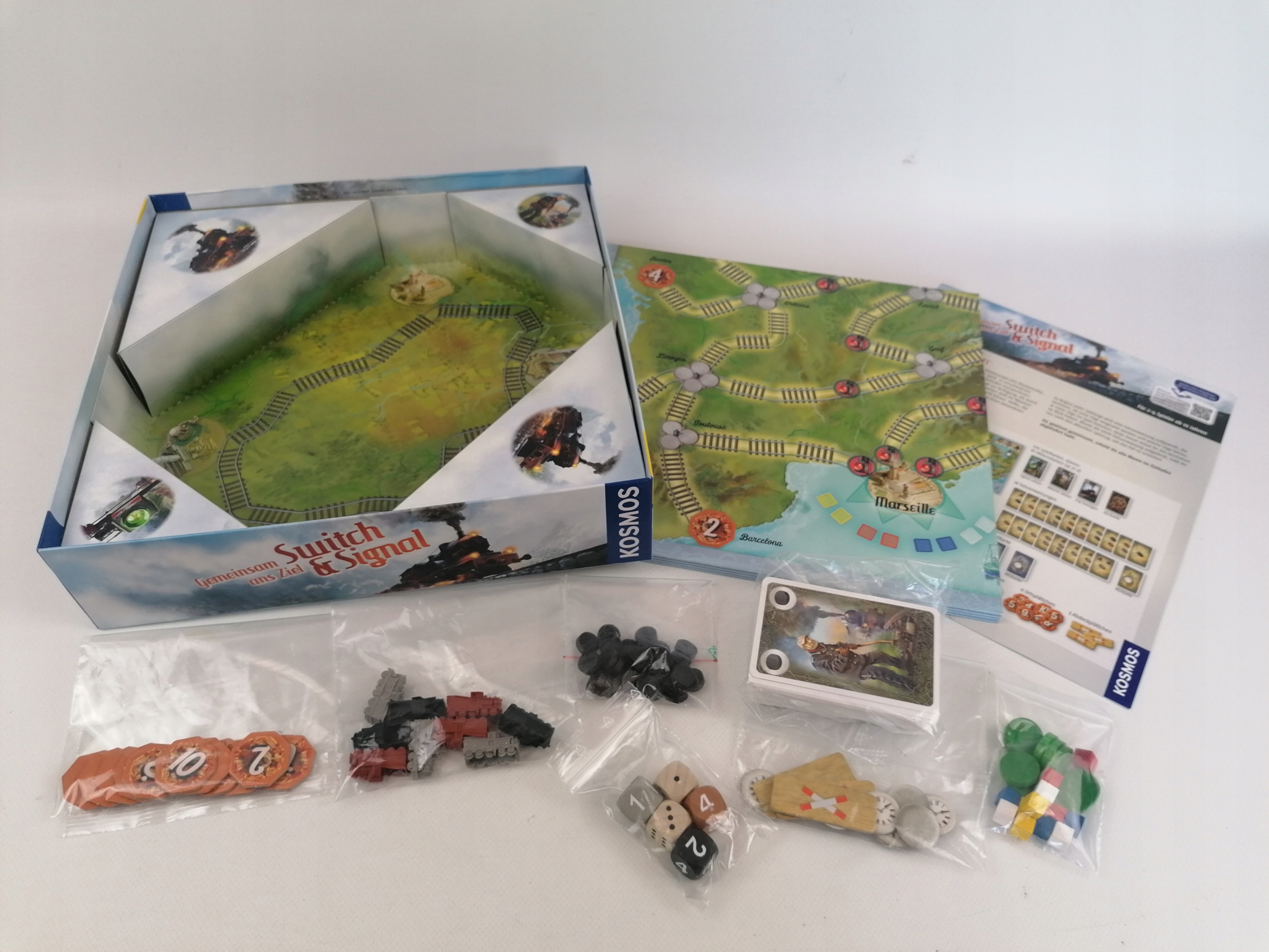 KOSMOS Gra Wsiąść do pociągu J.NIEMIECKI Nazwa Switch & Signal Gemeinsam Ans Ziel