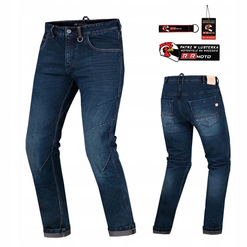Džínsy Shima Devon Dark Blue motocyklové Zadarmo