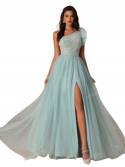 Shein Dámské Šaty Modré S Flitry, Velikost XL 1M