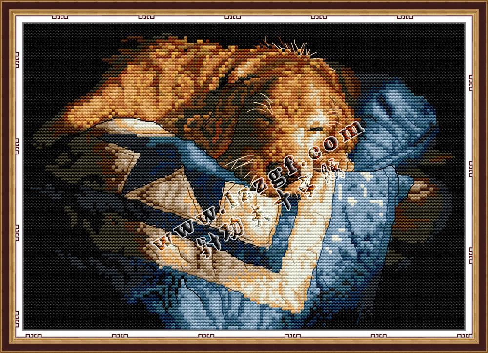 Křižácká výšivka počítaná vyšívací sada (kanva,mulina)