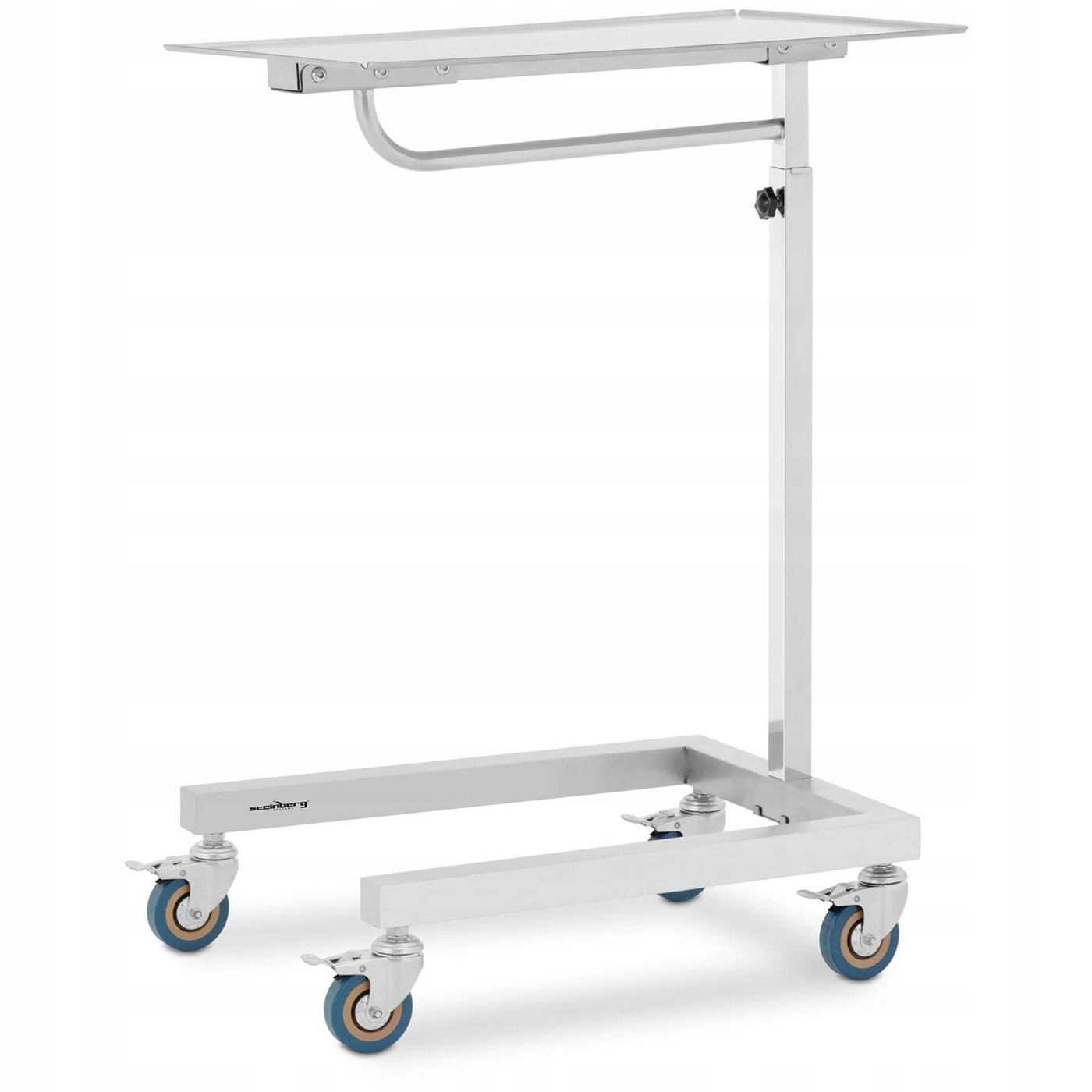 Stolik Laboratoryjny Mobilny Blat Regulowany Stal