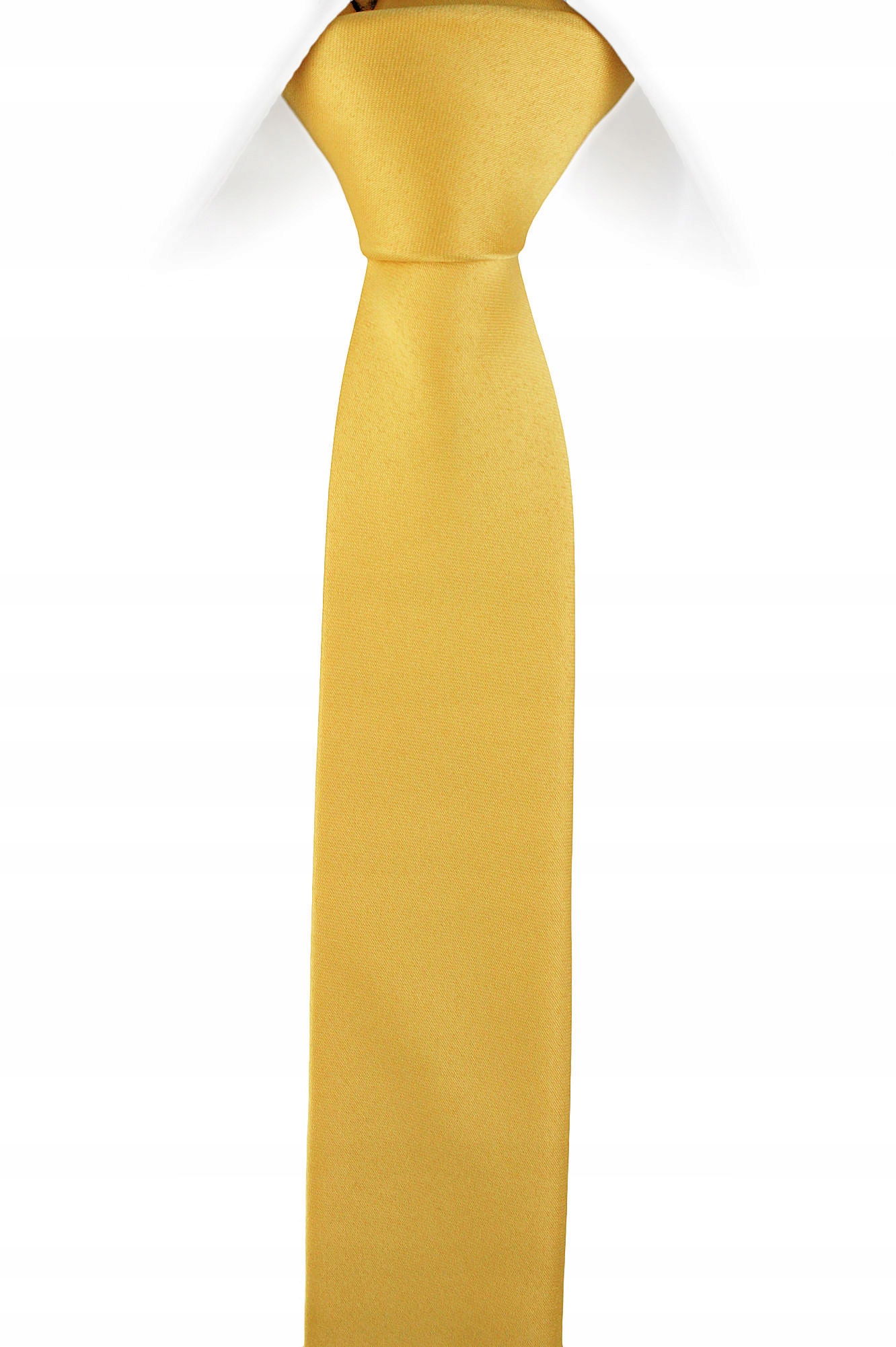 

Krawat Wąski Cienki Slim Śledź 5 cm kolor Złoty