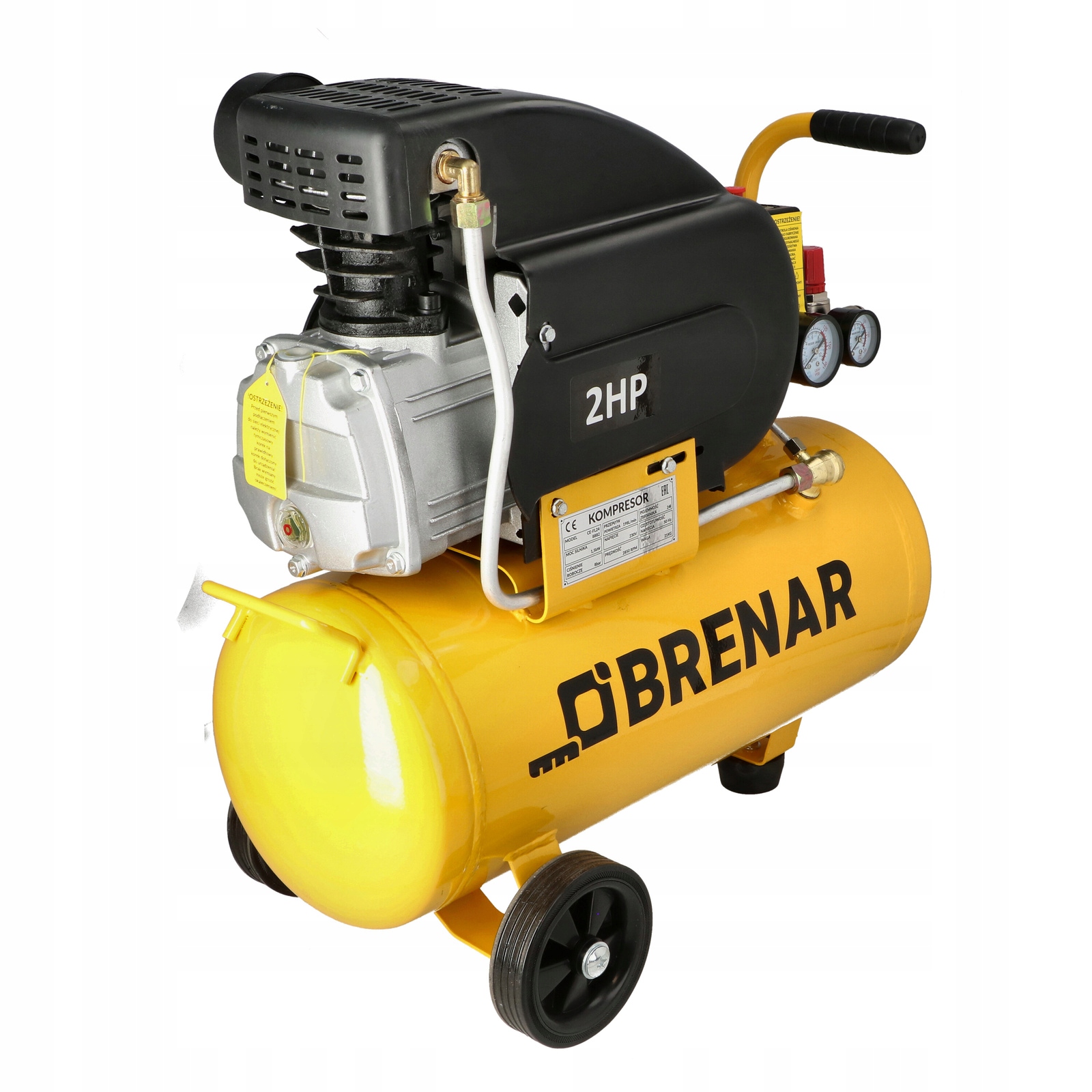 Brenar Olejový kompresor vzduchu 24 l, 8 bar, 198 l/min