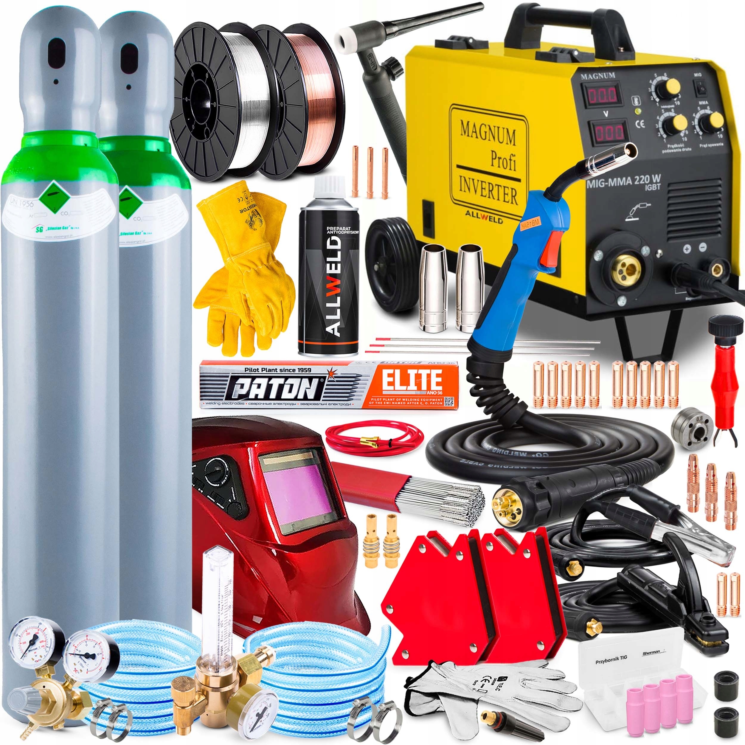 Invertorová Svářečka Inverter Magnum Mig 220W Mma Alu 200A 230V Igbt Sada