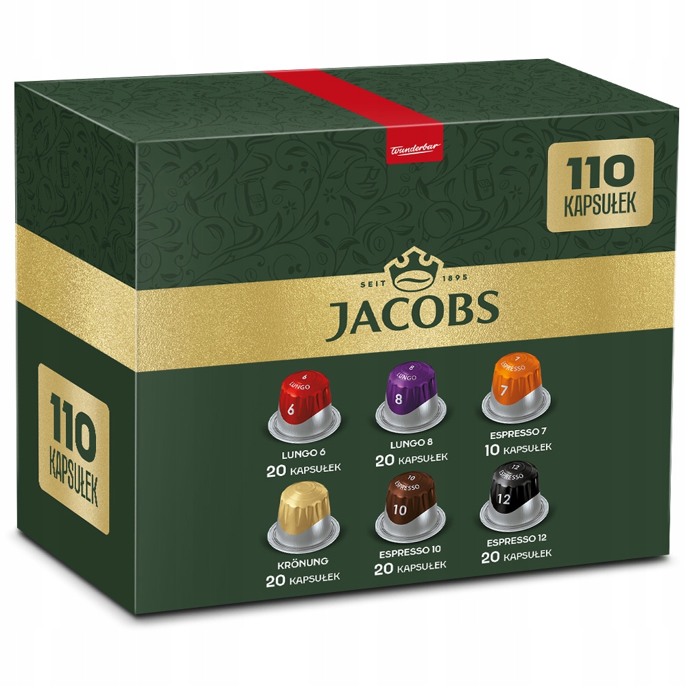 Kapsułki do Nespresso(r)* Jacobs lungo & espresso [110 kapsułek] 9+2 GRATIS