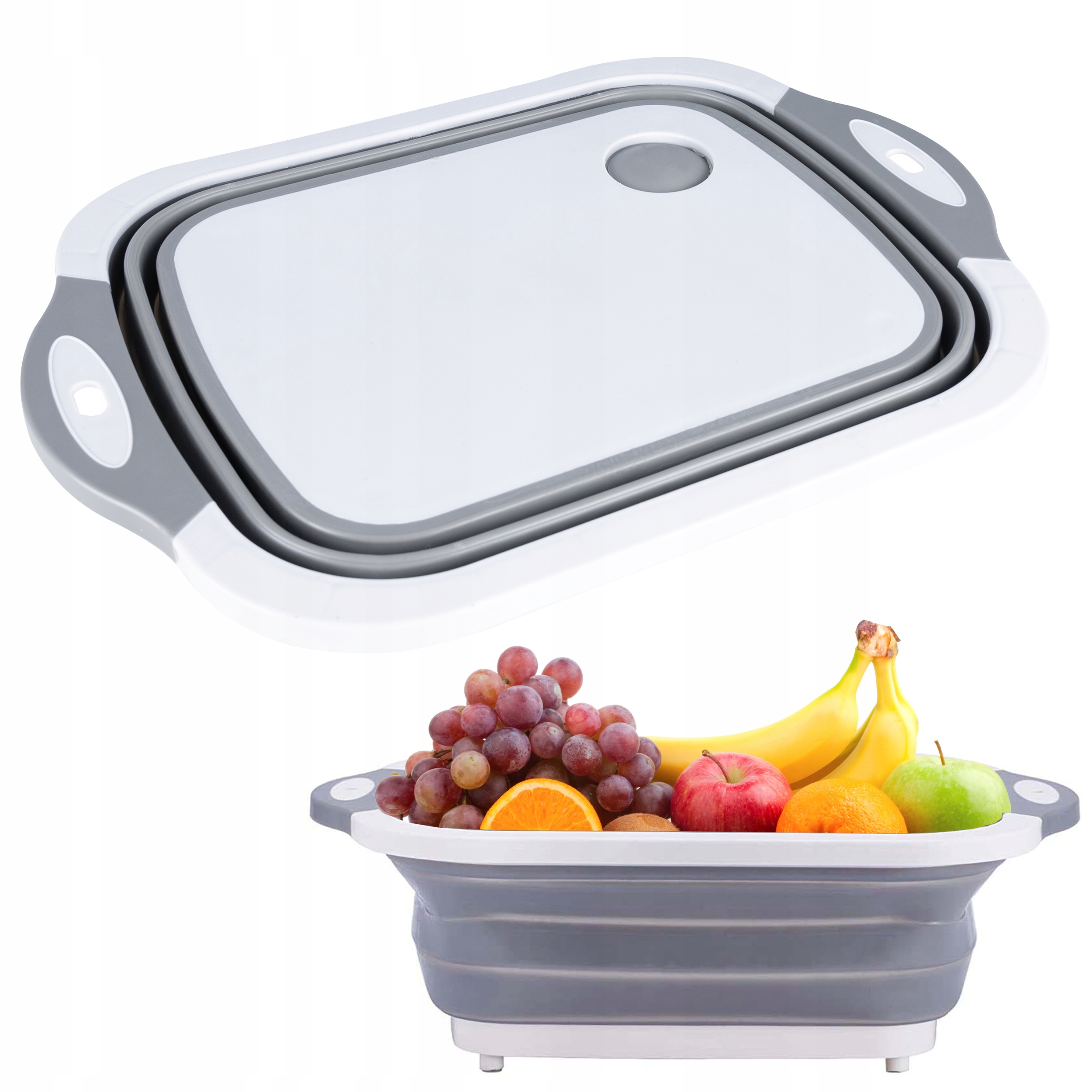 

Składana Miska Silikonowa Deska Do Krojenia Odpływ