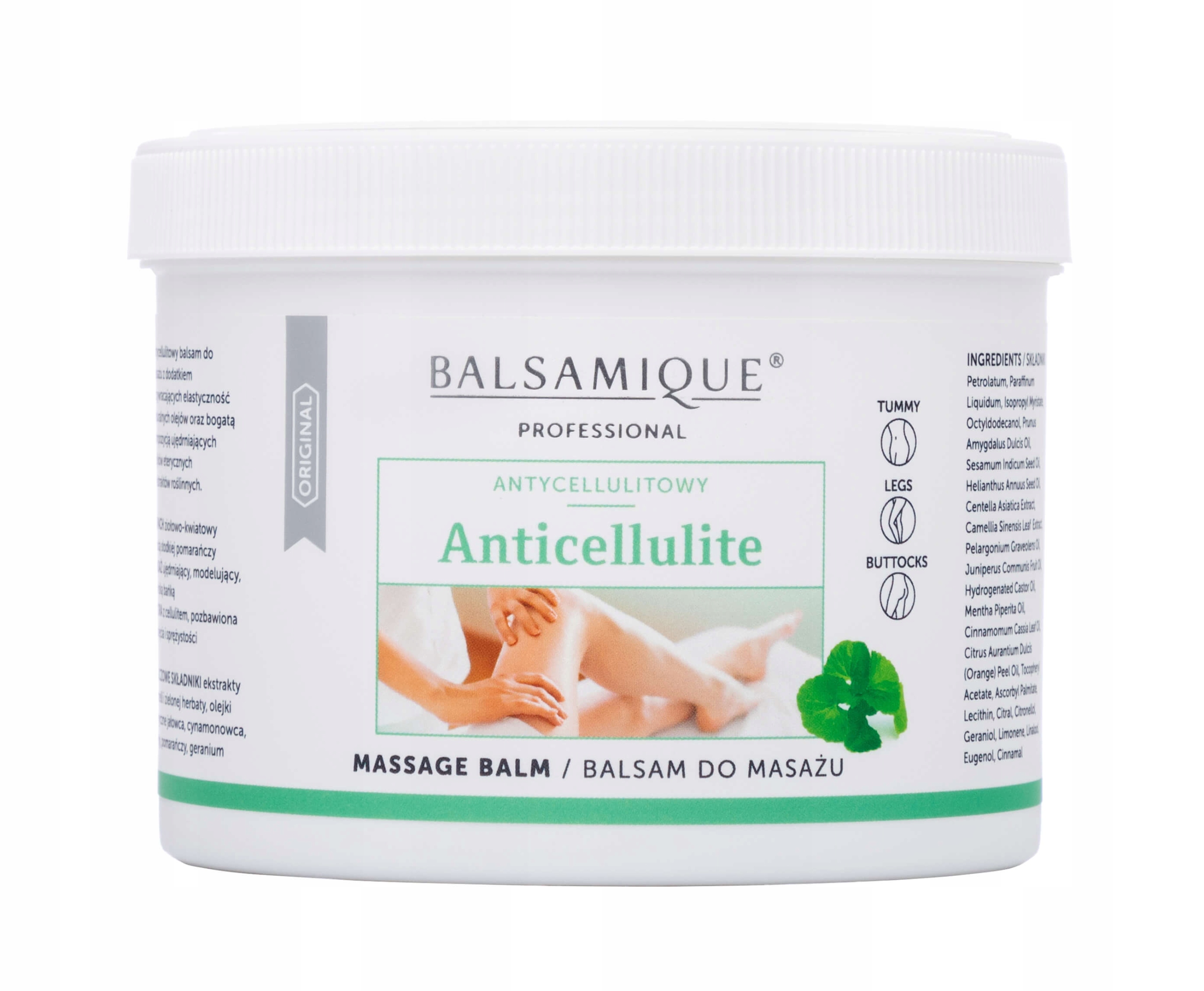 BALSAM DO MASAŻU CIAŁA ANTYCELULITOWY WALKA Z CELLULITEM BALSAMIQUE 500ml