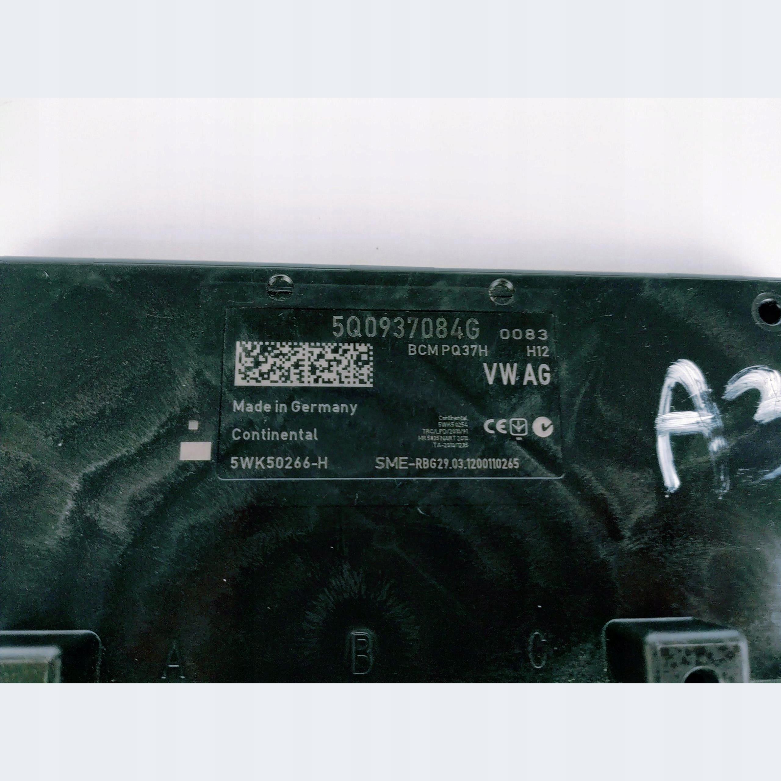 module control unit KOMFORTU VW GOLF VII AUDI SKODA