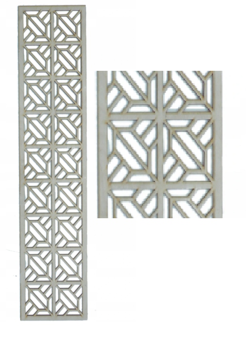 

Panel Ażurowy Dekoracja Kwiat 89 x 19 cm Na Wymiar