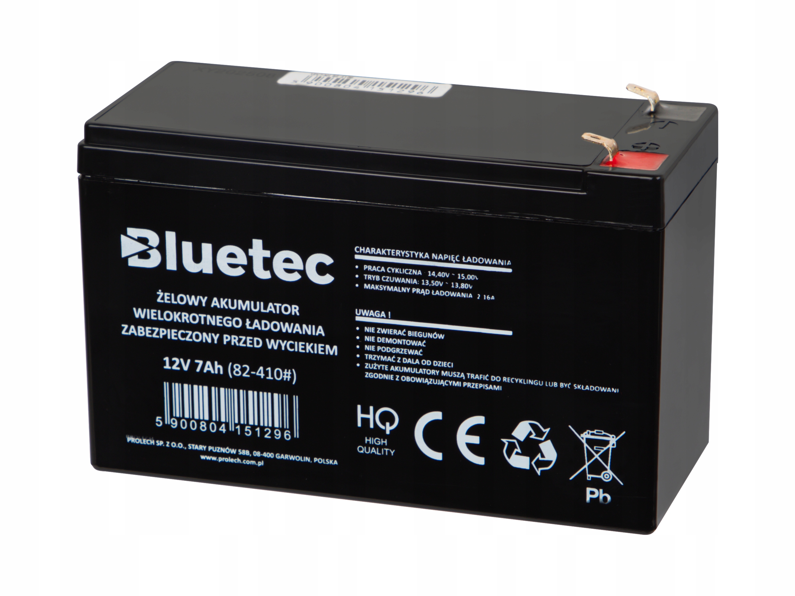 Akumulator Żelowy Bezobsługowy 12V 7Ah Ładowarka