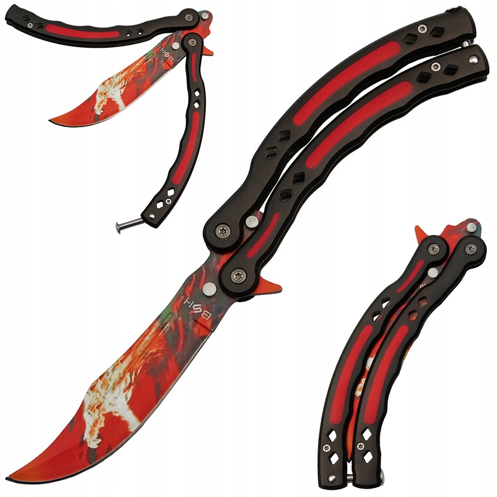 

Nóż Motylek Butterfly Balisong Składany Motylkowy